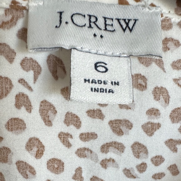 J. Crew Brown and White Patterned Mini Dress - Picture 2 of 5